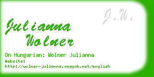 julianna wolner business card